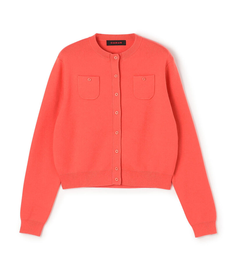 CABaN コットンカシミヤ クルーネックカーディガン