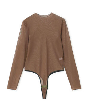 OVERNEATH Bodysuit088 チュールネット ボディスーツ