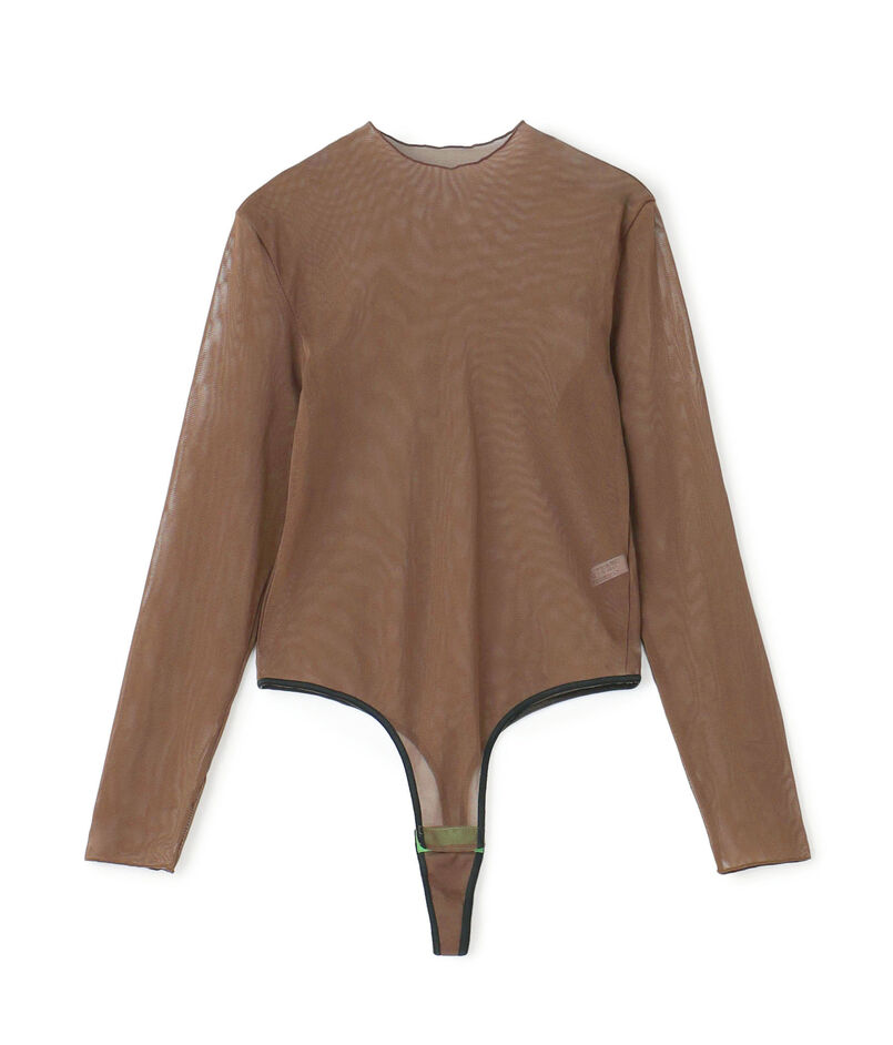 OVERNEATH Bodysuit088 チュールネット ボディスーツ