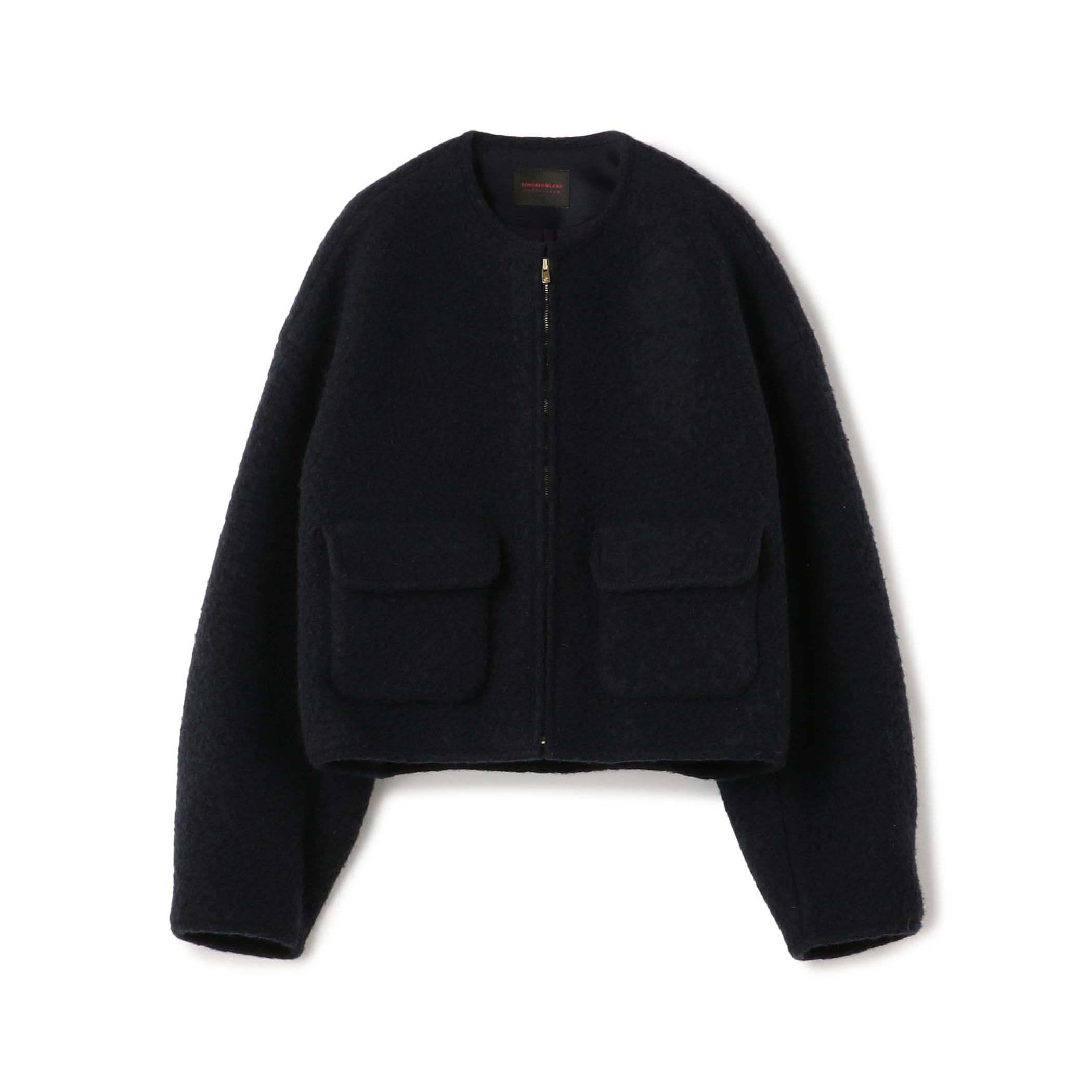 ライトウェーブニットジップブルゾン シープニット ジップアップブルゾン｜トゥモローランド 公式通販