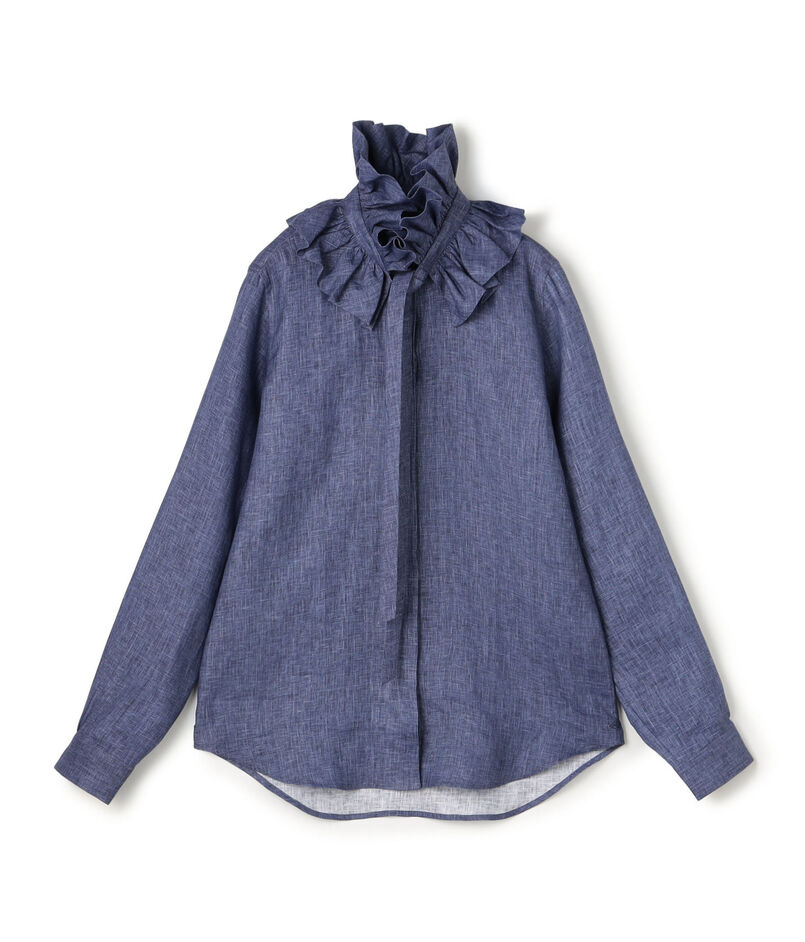 BOURRIENNE PASTEL LIN MARINE リネンブラウス