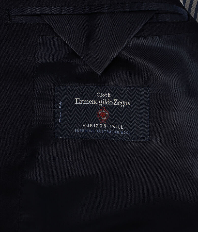 ウールツイル シングルブレステッド2Bジャケット E.Zegna