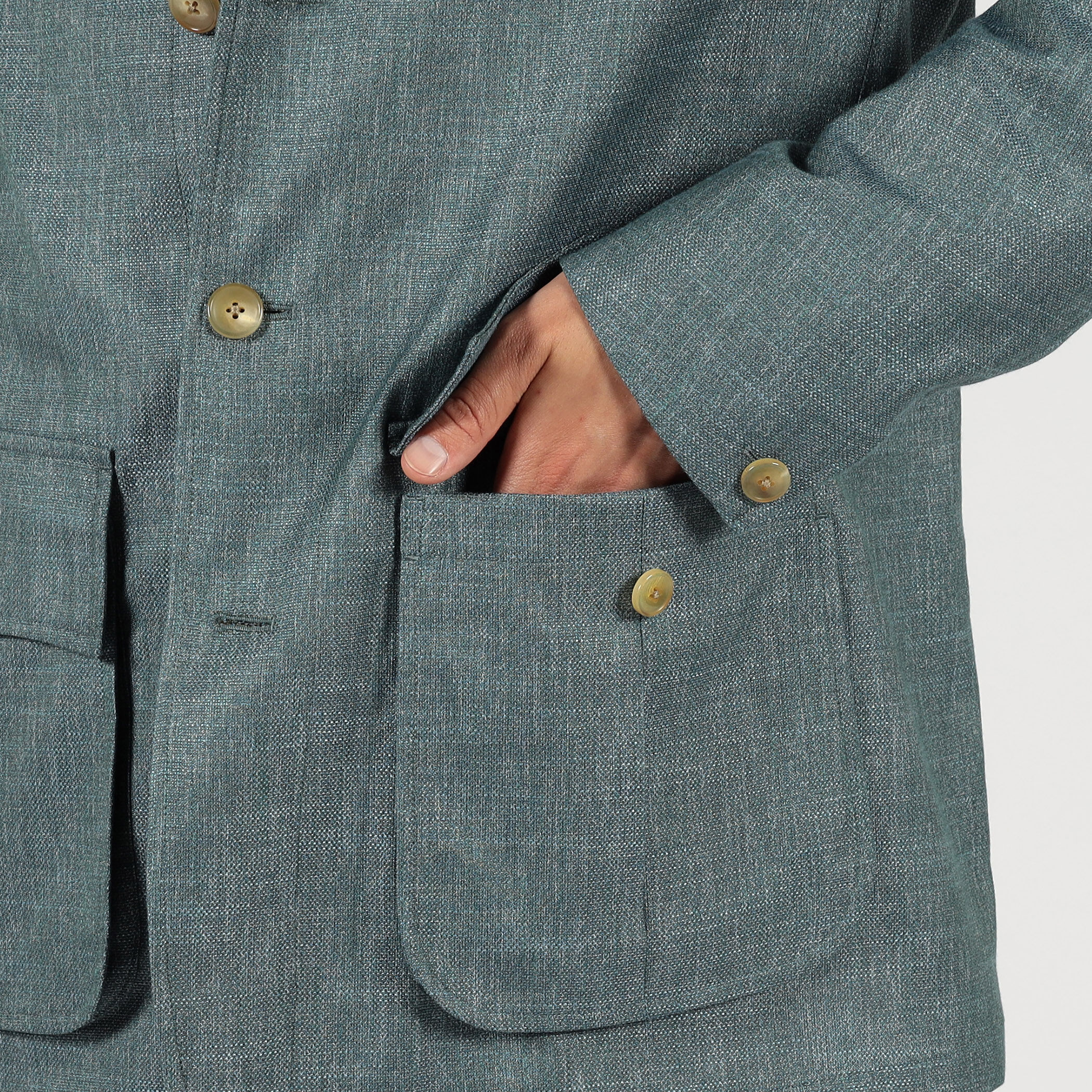 【新品】DORMEUIL生地使用 メンズ サファリジャケット S (M) カーキ サファリジャケット カーキ - レザー | ロンシャン JP