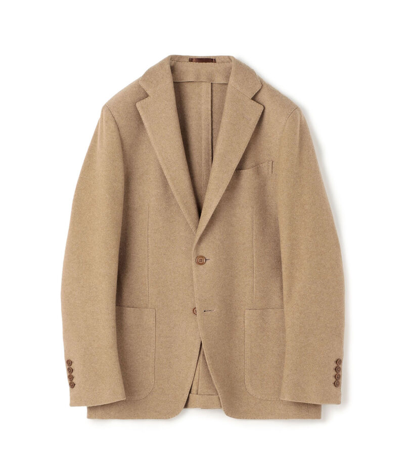 カシミヤジャージー シングルブレステッド2Bジャケット LORO PIANA