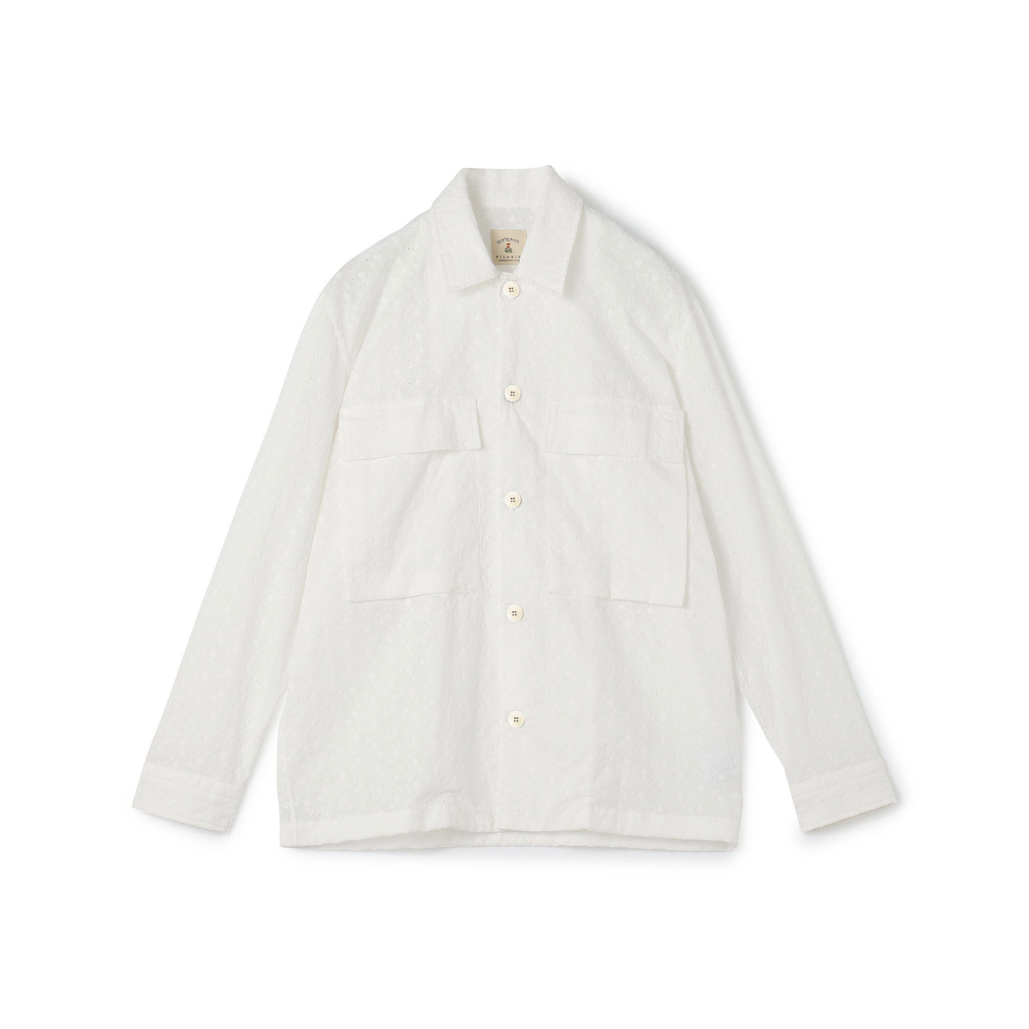 GUY ROVER ホワイトシャツ 41/16 GUY ROVERギローバー ドレスシャツ WHITE | ITAL STYLE WEAR