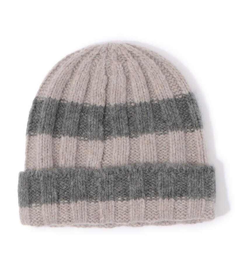 カシミヤストライプ ビーニー ALTC0595 カシミヤストライプ ビーニー ALTC0595