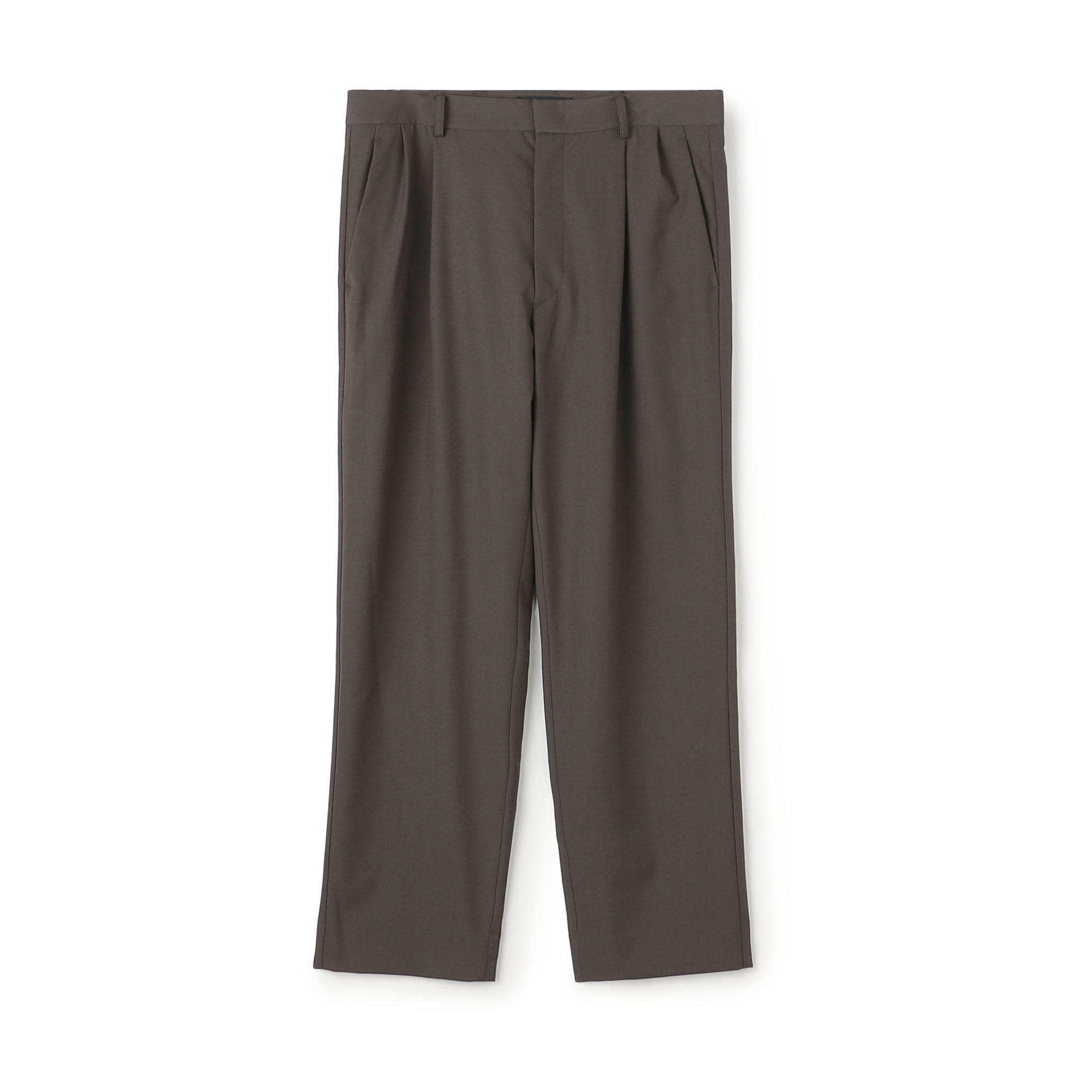 ウールタイプライター サイドライン2タックパンツ｜トゥモローランド