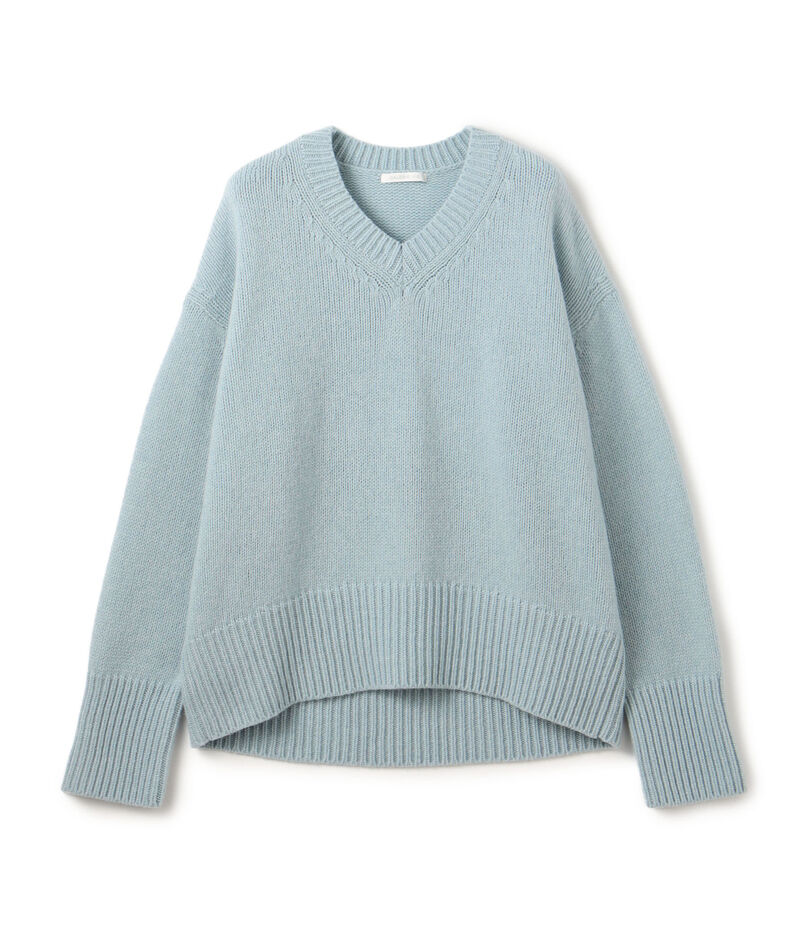 【WEB先行予約】ファインウール Vネックプルオーバー