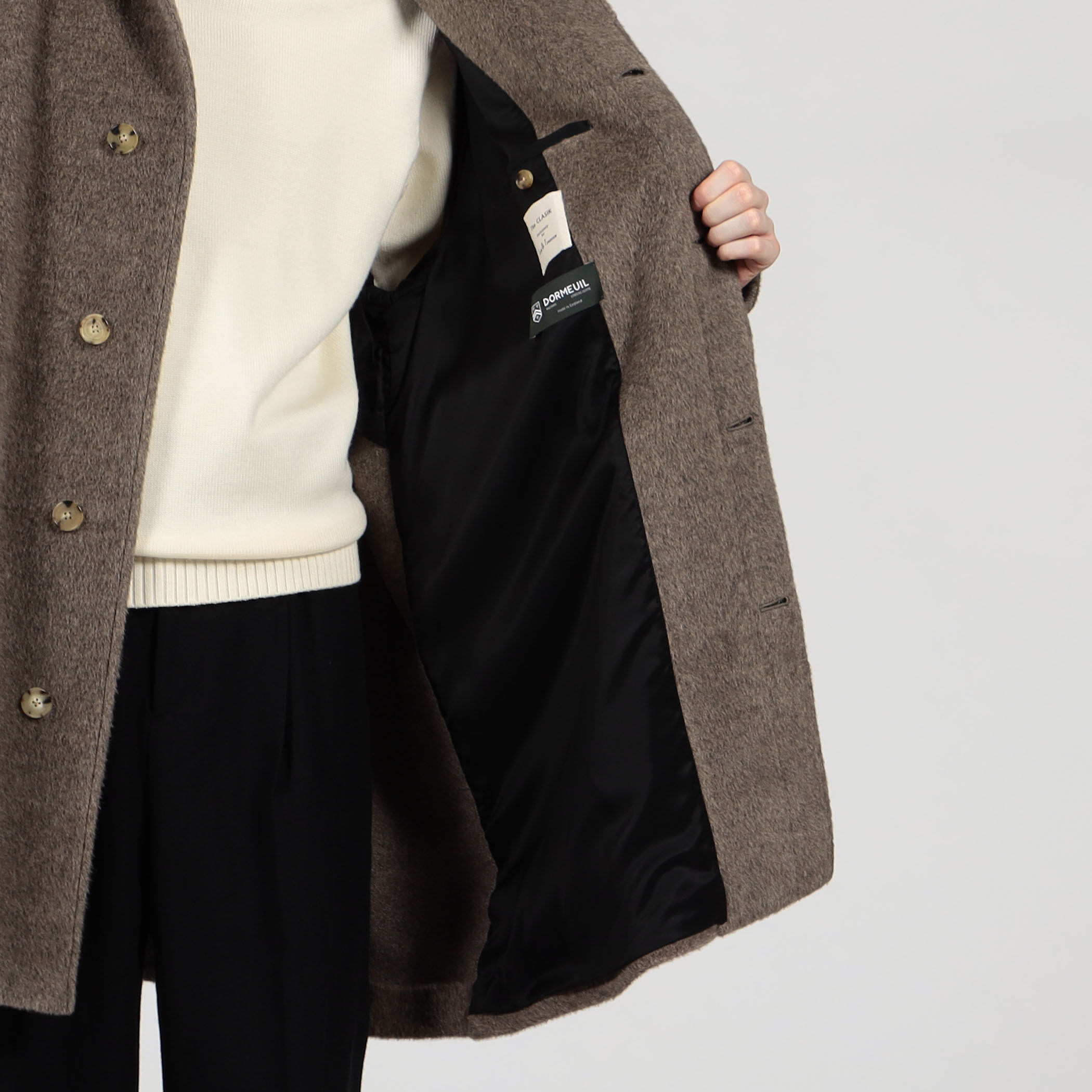 別注】The CLASIK SHORT MAC COAT DORMEIUL LUXURY OVERCOATINGS