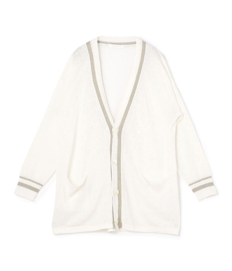 ■リネンコードパイエット Vネックカーディガン