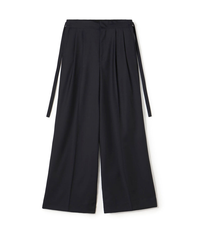 CANONICOウーステッドウール 2タックワイドパンツ