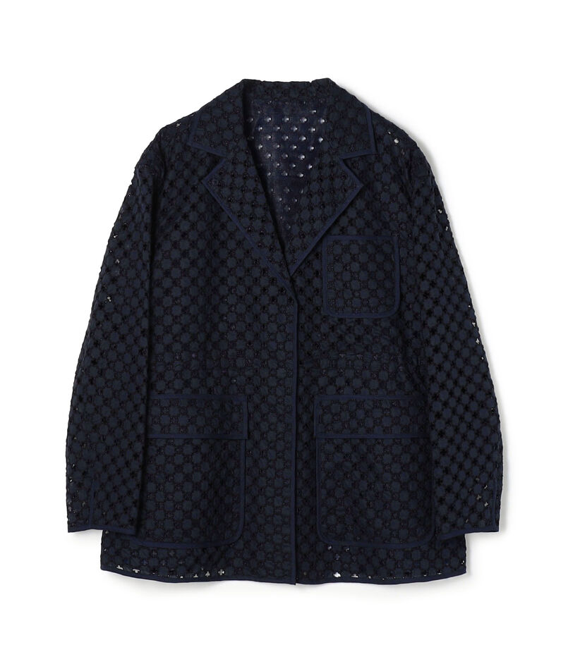 【WEB先行予約】コモンフラワーエンブロイダリー ミドルブルゾンジャケット