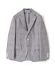 ウールシルクリネン シングルブレステッド3Bジャケット