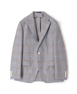 ウールシルクリネン シングルブレステッド3Bジャケット