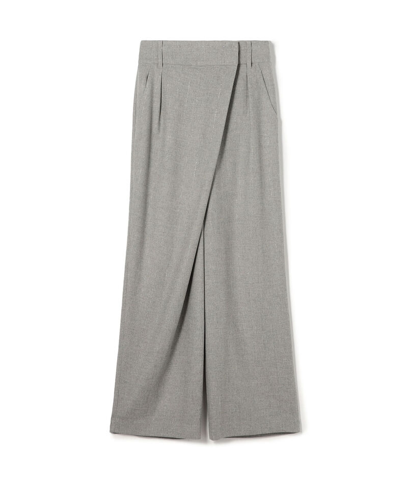 グリッターストライプ ワンサイドタックスラックス