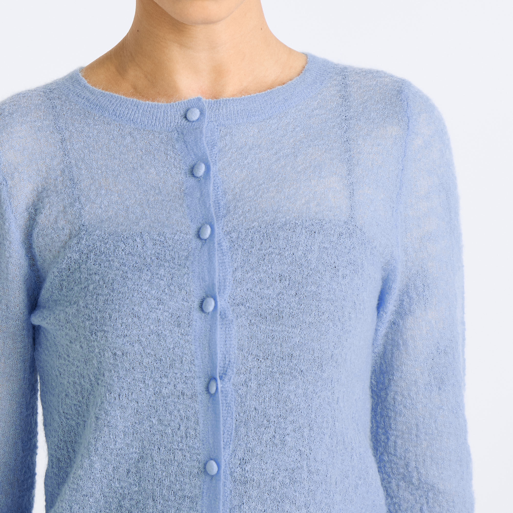 希少✨️オーラリーイエナ別注カーディガン ブルー モヘア AURALEE for IENA モヘア カーディガン ブルー 青 オーラリー