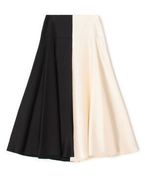 PARTOW Lucia Skirt バイカラーフレアスカート