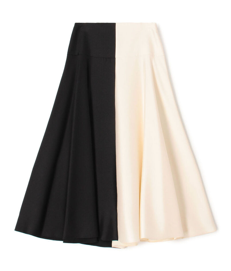 PARTOW Lucia Skirt バイカラーフレアスカート