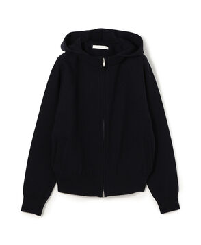 スエットニット ジップアップパーカ