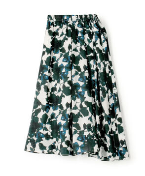 WRITEWELL Prism-mineral アシンメトリー ギャザースカート