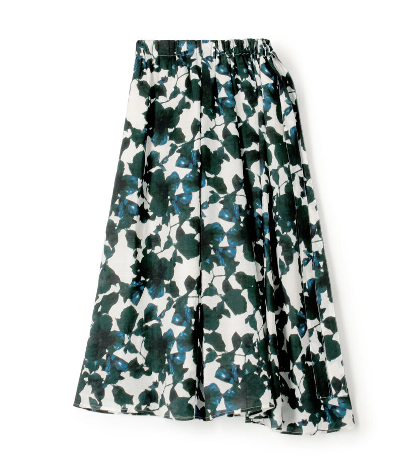 WRITEWELL Prism-mineral アシンメトリー ギャザースカート