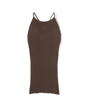 HAKUJI ウールコットン リブキャミソール