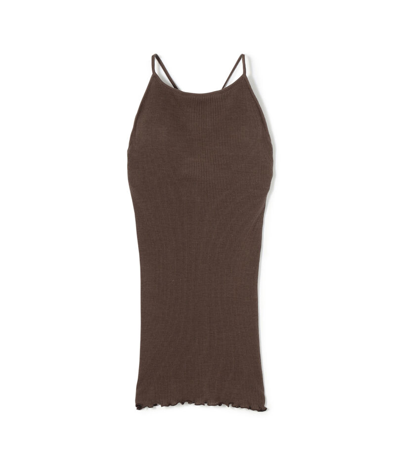 HAKUJI ウールコットン リブキャミソール HAKUJI ウールコットン リブキャミソール