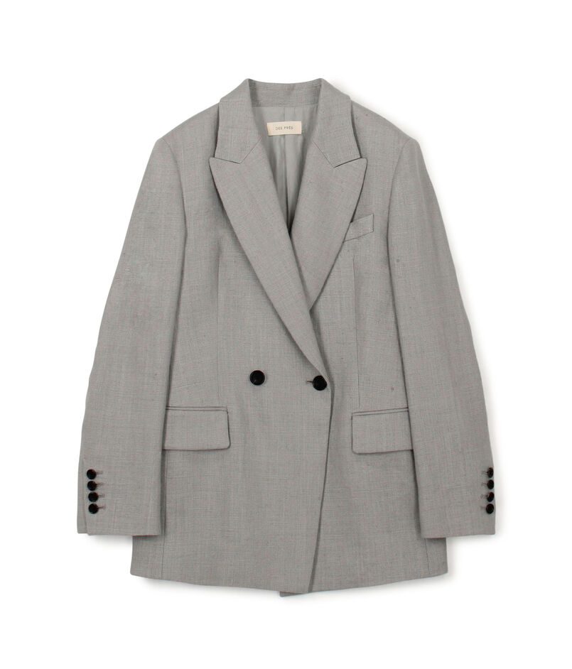 ウェットリネン ダブルブレストジャケット