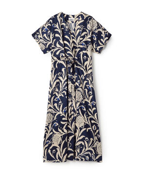 TOAST セルロースツイルプリント ロングワンピース