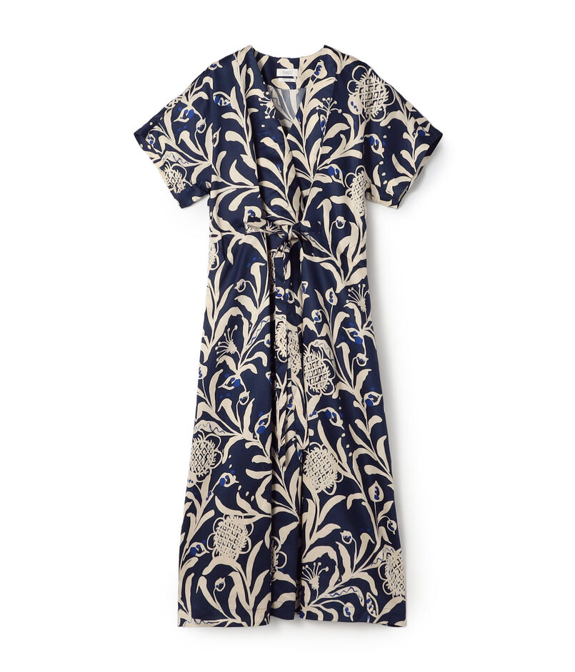 TOAST セルロースツイルプリント ロングワンピース