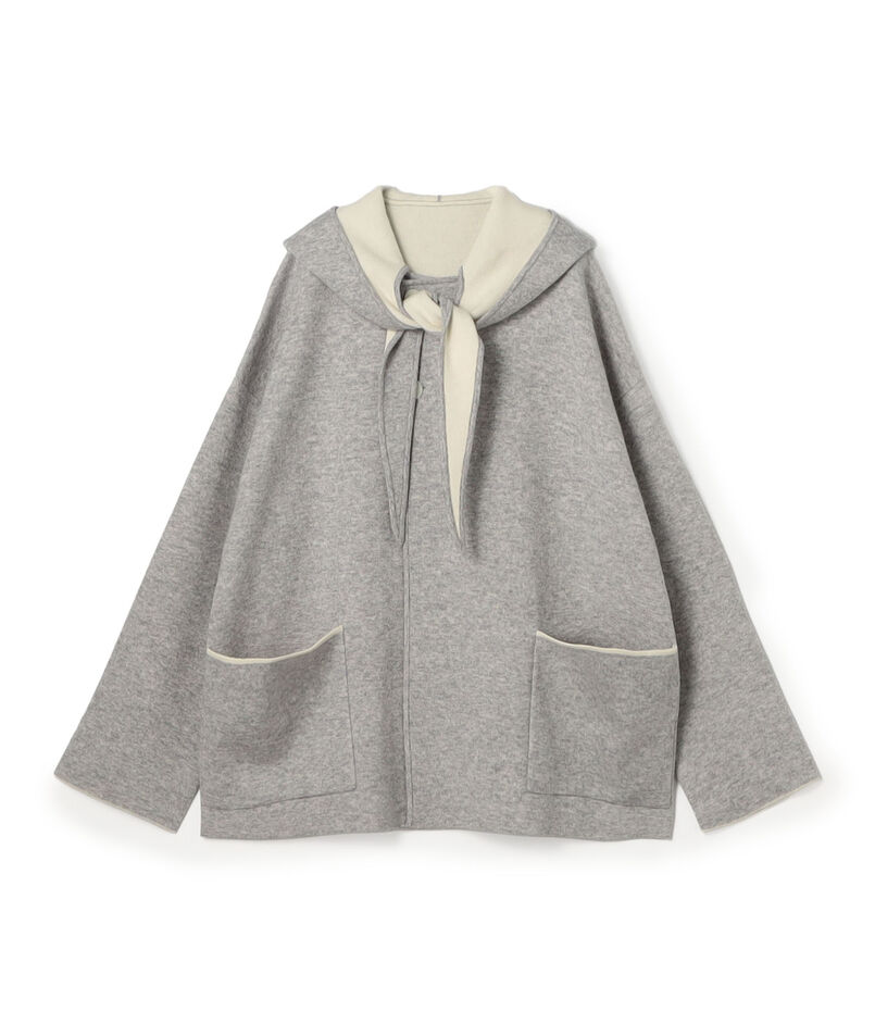 【WEB先行予約】ダブルフェイスニット リバーシブルショートコート