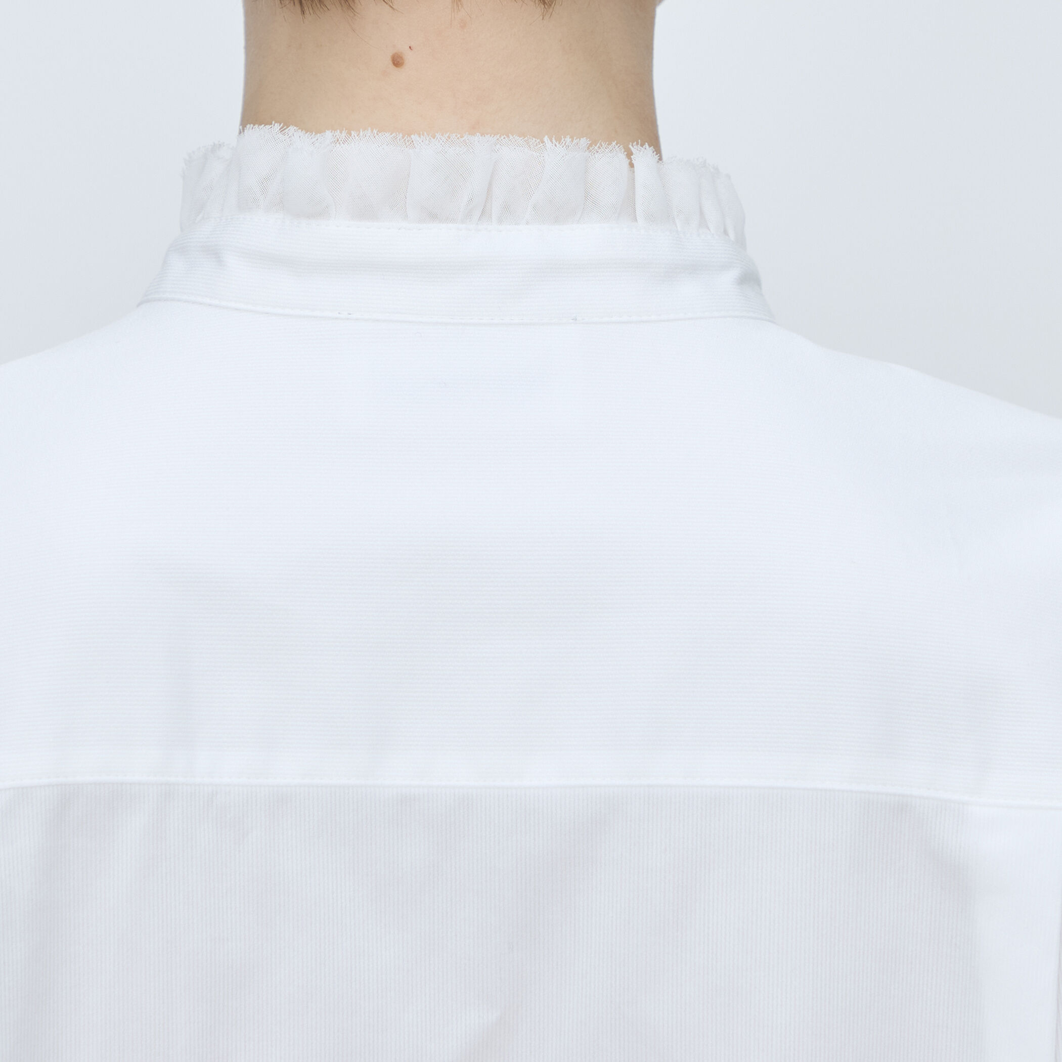 コットンピケ フリルカラーブラウス｜トゥモローランド 公式通販