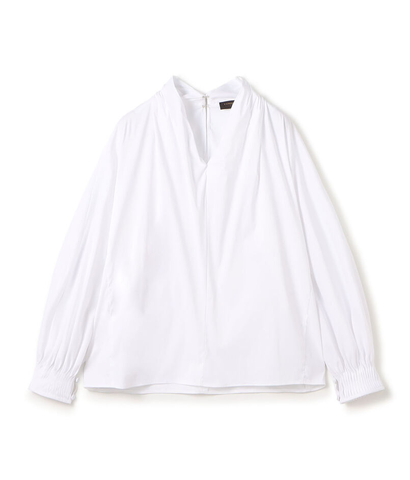 【WEB先行予約】ストレッチブロード ドルマンパフブラウス