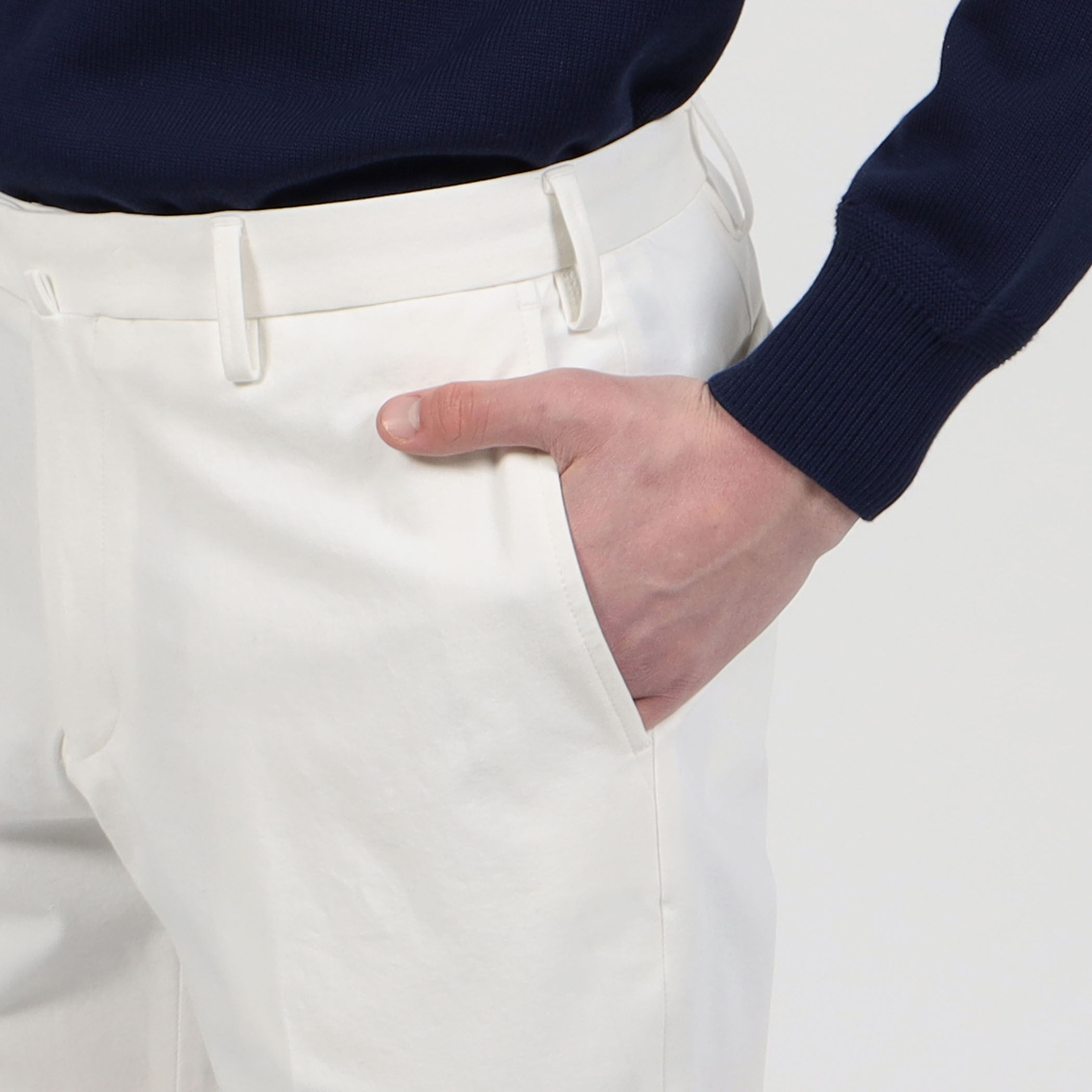 コットンポリウレタン スリムパンツ｜トゥモローランド 公式通販