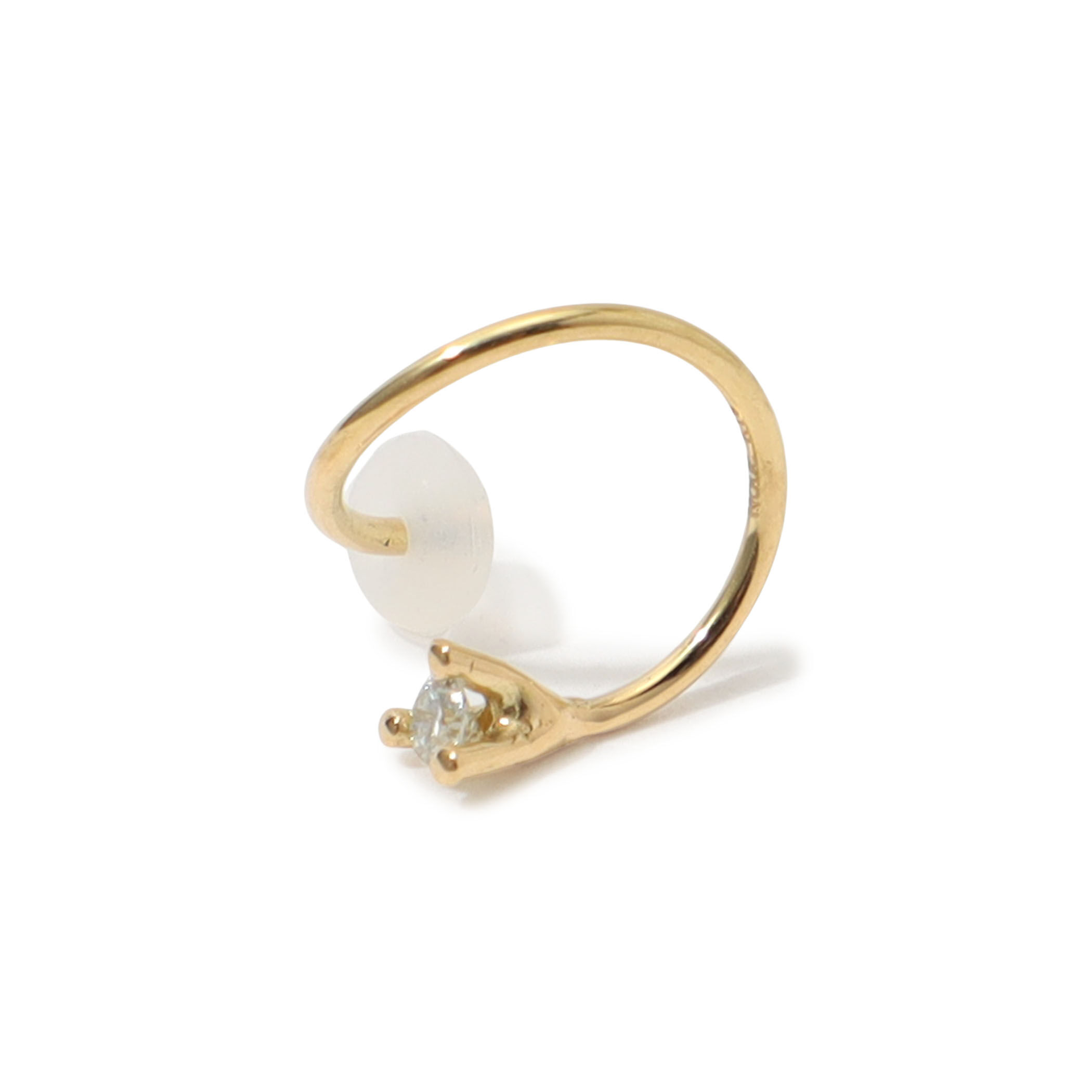 NOUE ピアス NOUE | #OMIYUNOUE ONP06 耳に通す0.8mmの線と、やや太い約1.1mm