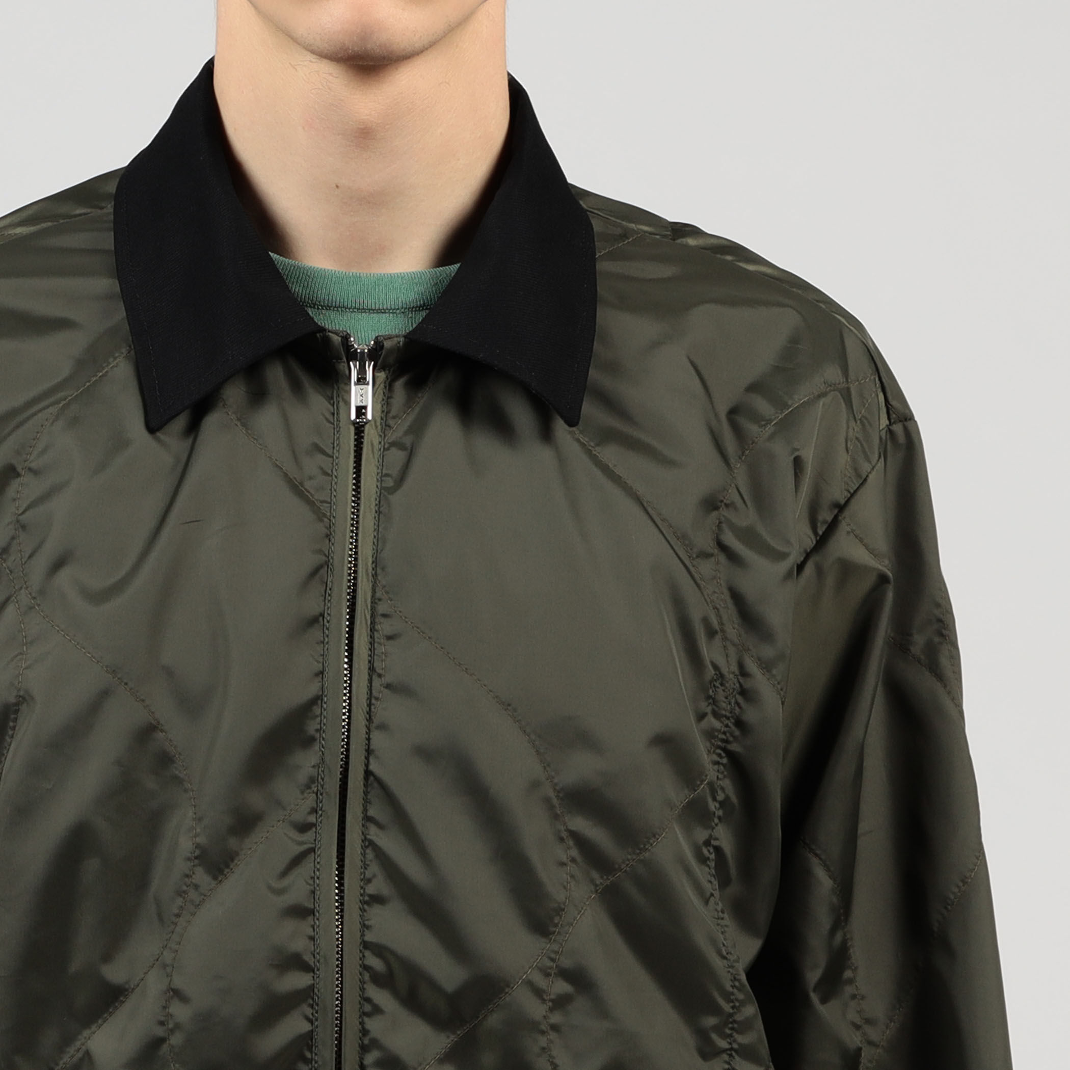別注】LAVENHAM UNWADDED TEYNHAM ポリエステル ジップブルゾン