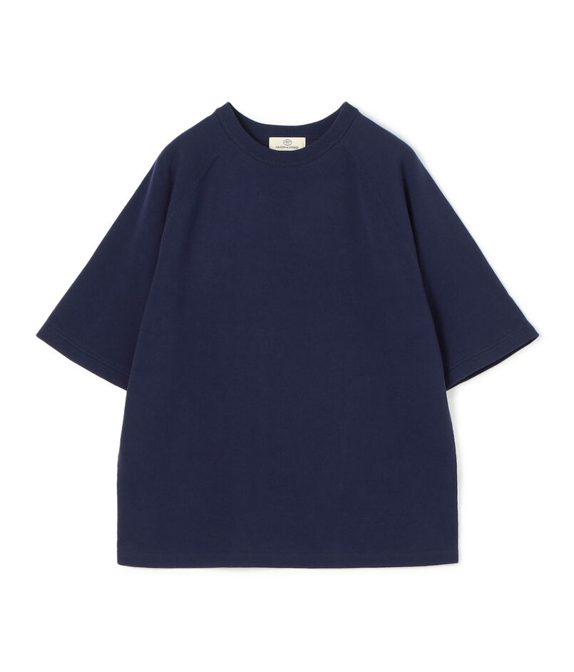 コットンポリエステル クルーネックプルオーバー