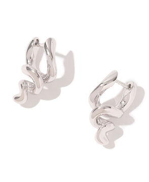 MARIA BLACK Coil Huggie Silver ピアス