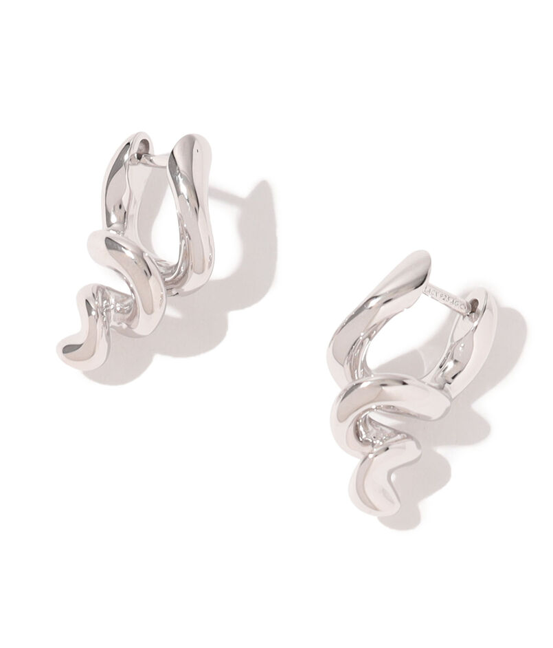 MARIA BLACK Coil Huggie Silver ピアス