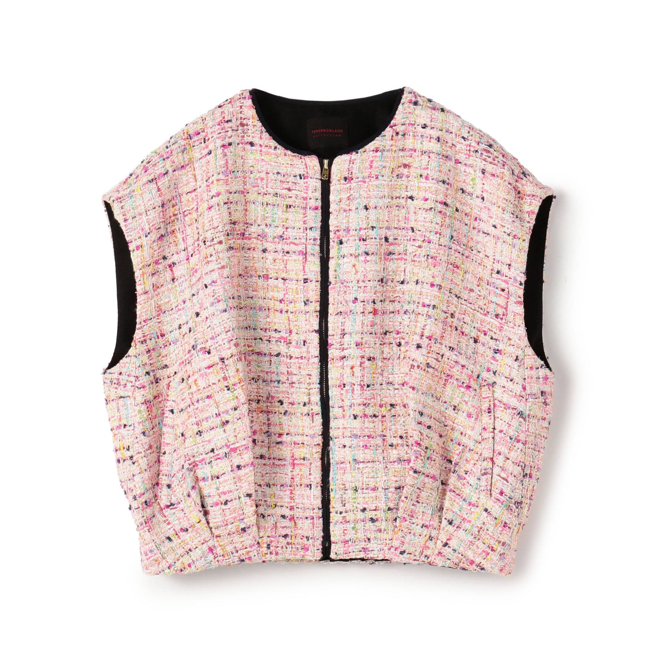 コロレファンシーツイード ジップアップジレ｜トゥモローランド 公式通販