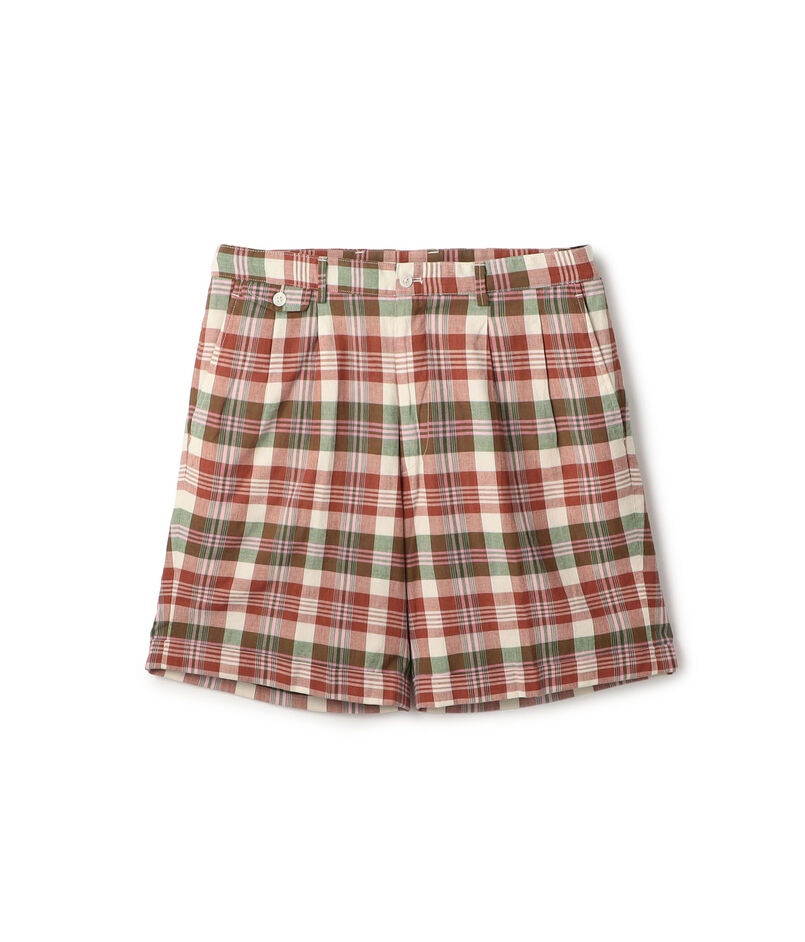 Mai Tai コットン インドマドラスショーツ