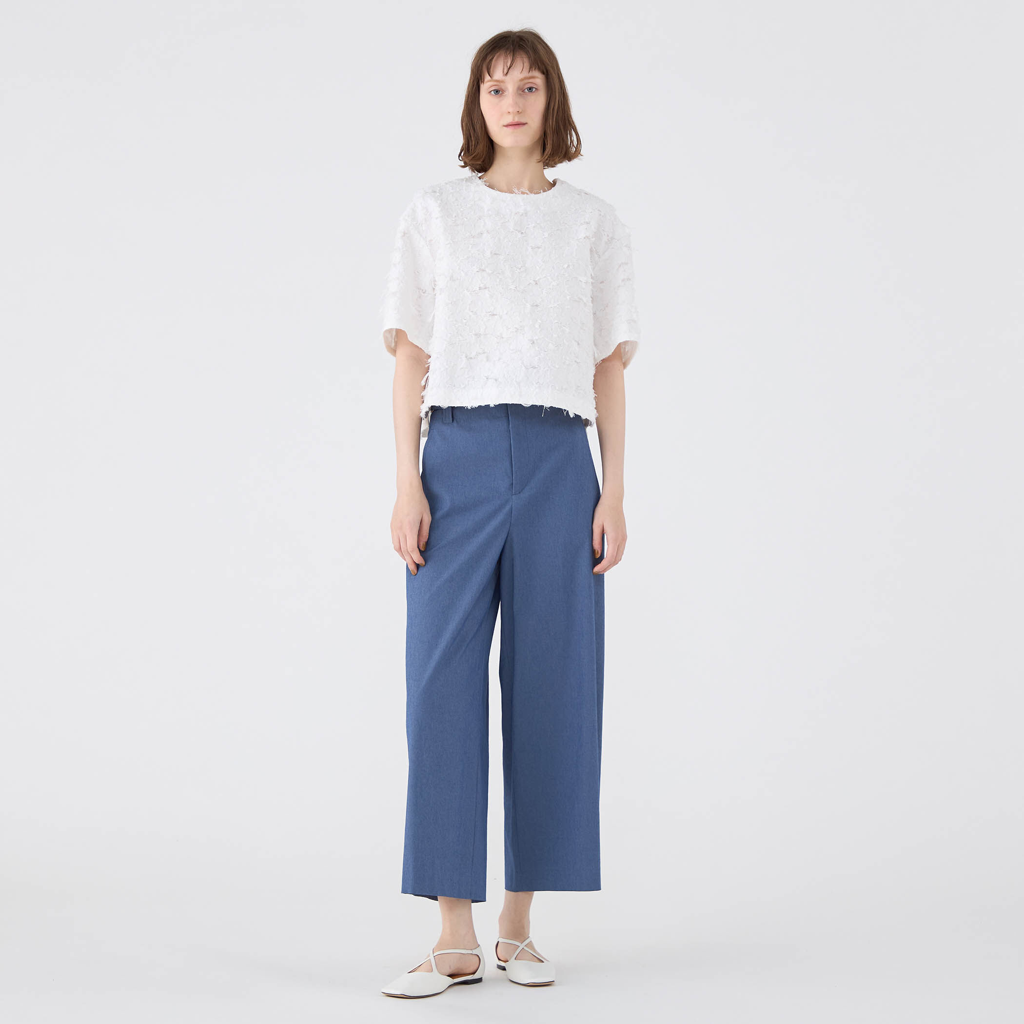 フラワーカットジャカード Tブラウス｜トゥモローランド 公式通販