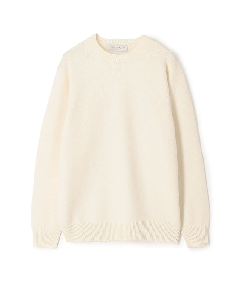■TOMORROWLAND tricot スーパーファインラムウール クルーネックプルオーバー