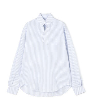 BOURRIENNE SCULPTEUR ストライプ オープンカラーシャツ