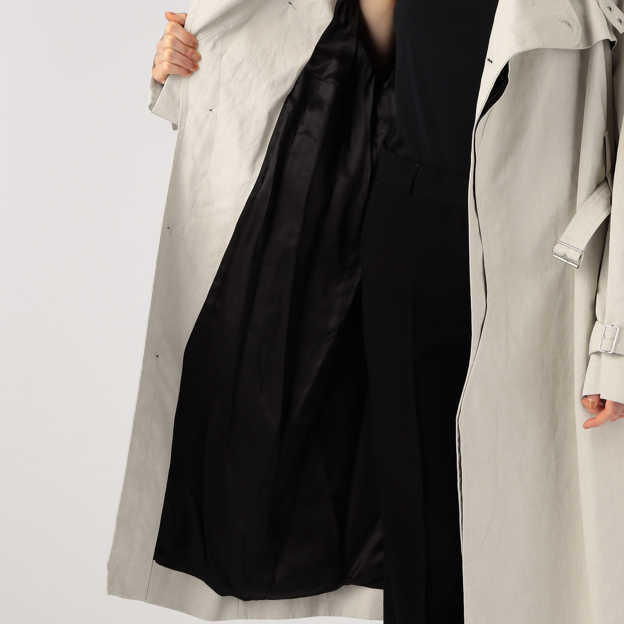 【関税込み】Maria McManus ブラック ラップコート MARINA YEE NAVY+NAVY Imper｜トゥモローランド 公式通販