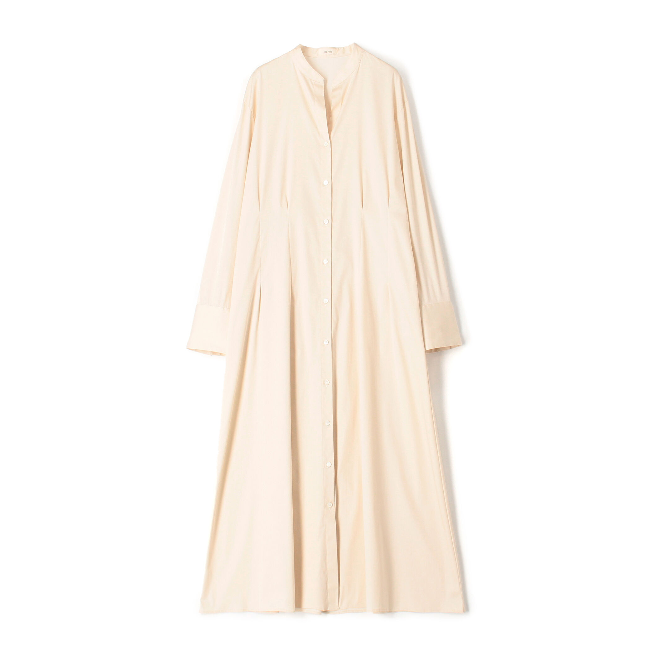 ソフトストレッチサテン ロングシャツワンピース｜トゥモローランド 公式通販