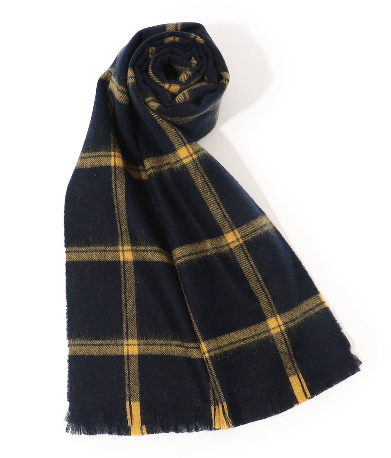 ■TOMORROWLAND カシミヤ チェック ミニマフラー