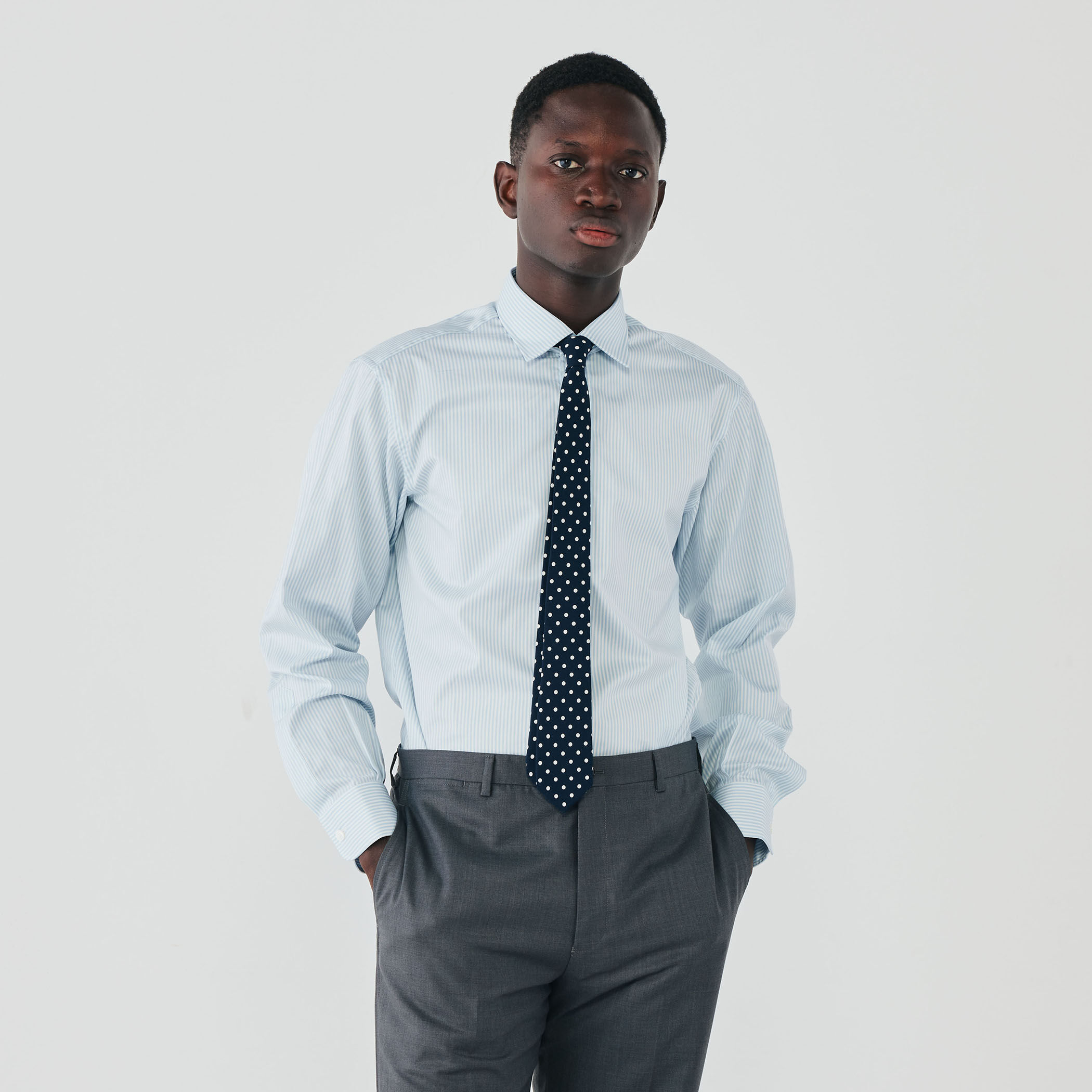 TENDERLOIN 長袖シャツ M 青 100%コットン Zara Men's Shirt M Blue 100% Cotton