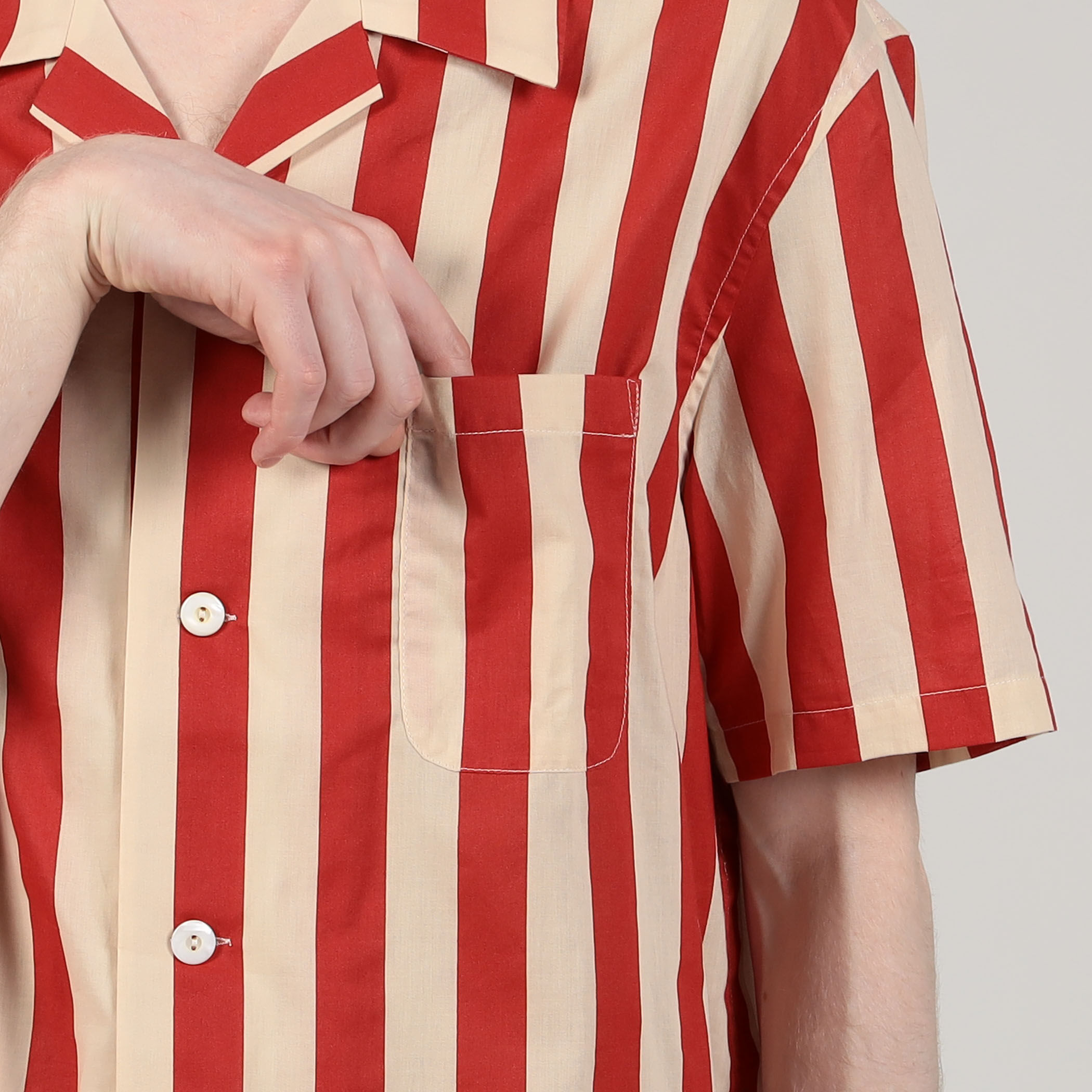 bode シャツ Zig-Zag Square Neck Shirt – BODE