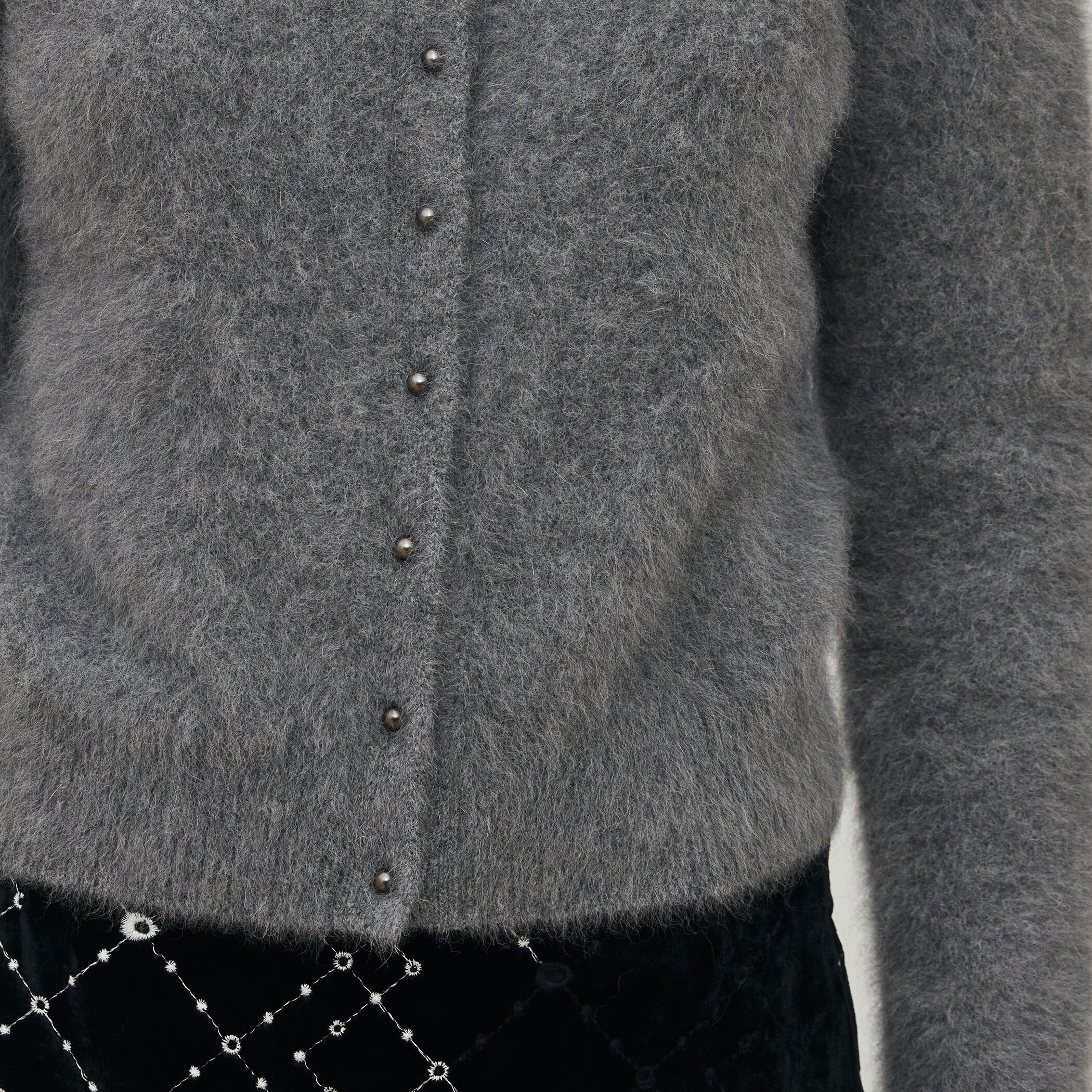 フォックスカシミヤ クルーネックカーディガン｜トゥモローランド 公式通販